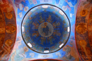 Псков, фрески Мирожского монастыря